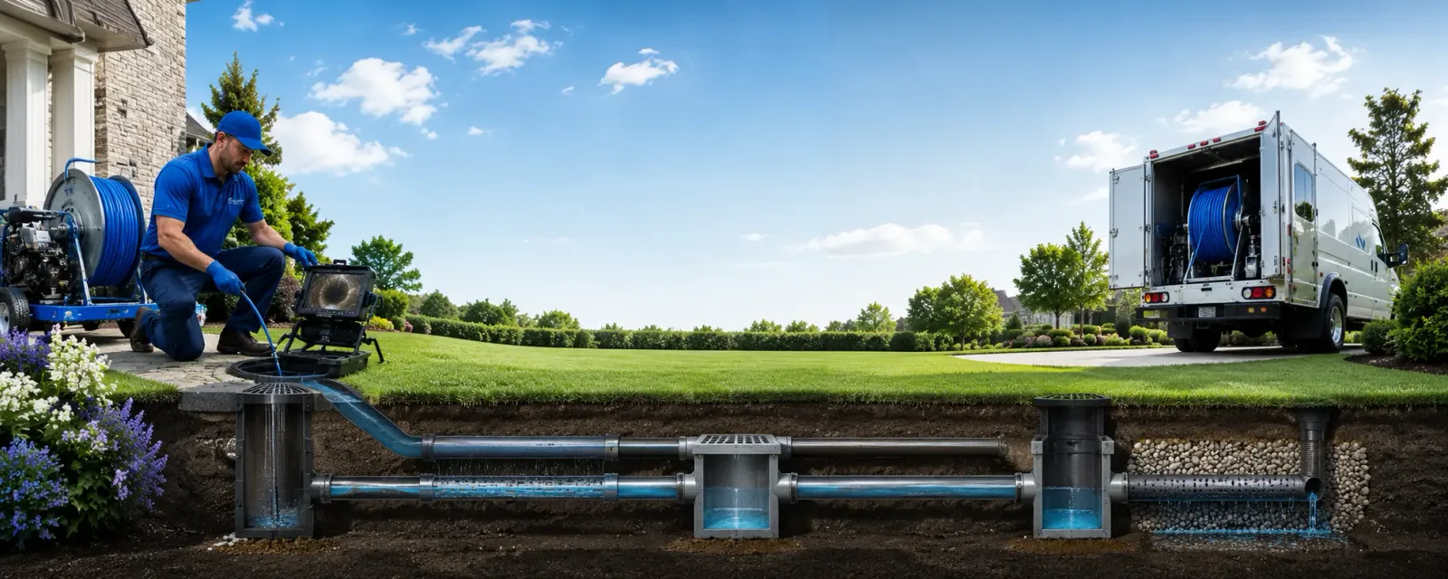Outdoor drain cleaning information for Perry, NY
